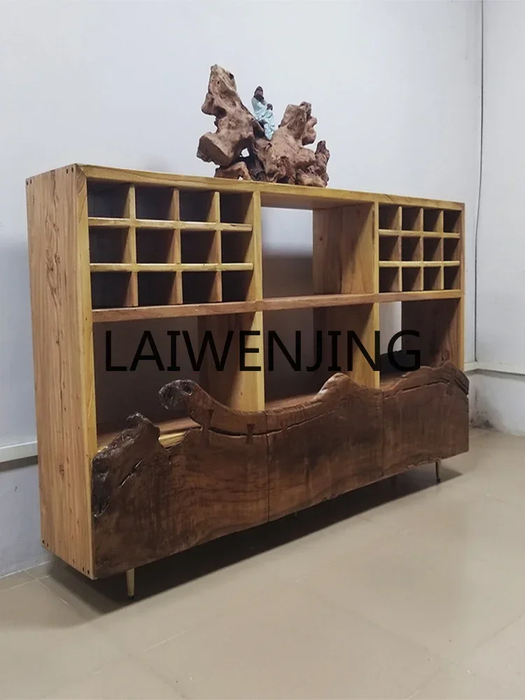 A2-3 New Chinese Bogu frame Solid wood tea cup holder Modern floor-to-ceiling tea room Duobao