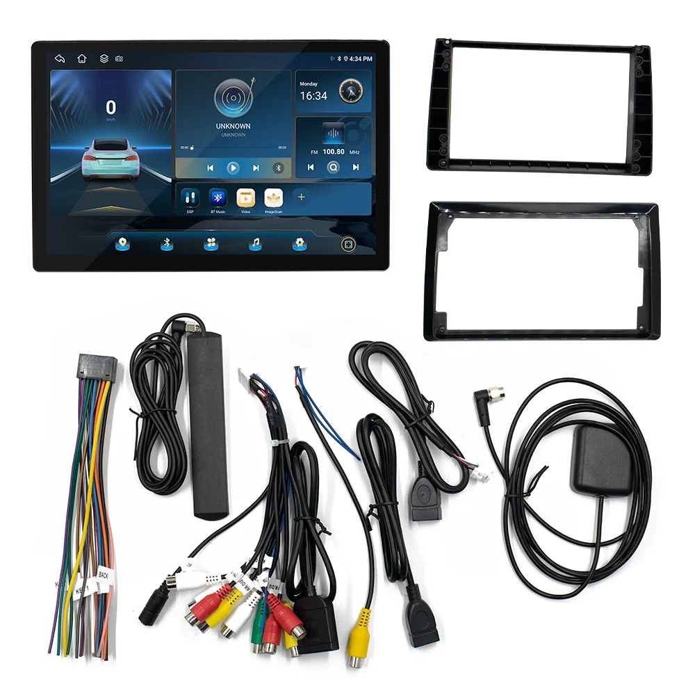 BQCC 13.3" 2DIN Universal HD Screen Android 13 CarPpay Car Radio for Ford Explorer Tesla KIA Sportage 3 Nissan Tiida RDS FM AM view 6