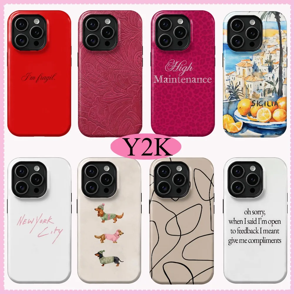 New York Sausage Dog Phone Case for Samsung Galaxy S20 S22 S23 S24 S25 S26 FE Plus Ultra 4G 5G Double-layer Cover