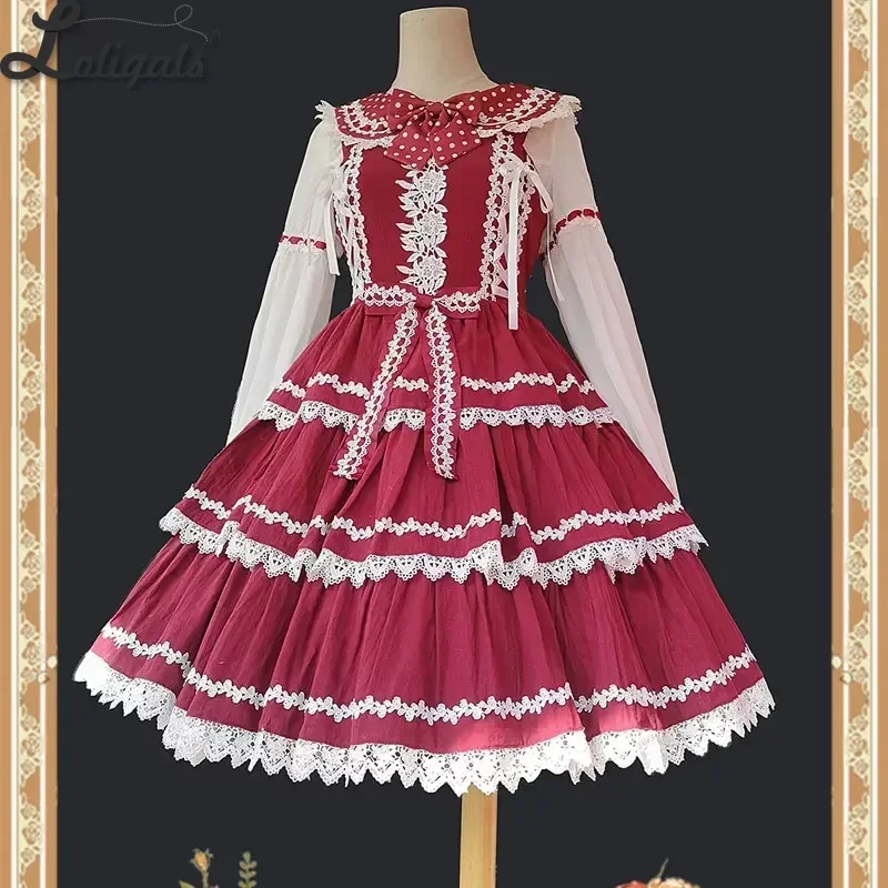 Vestido Lolita JSK em camadas doce Vestido de festa clássico da Infanta