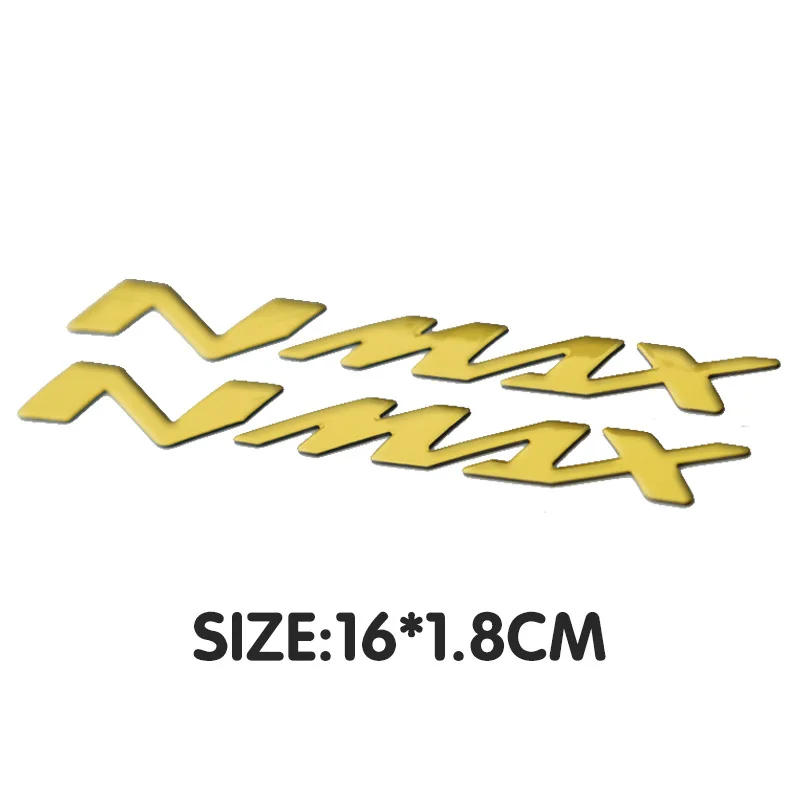 Motorcycle 3D Tank Emblem Stickers N-MAX Logo Decals Applique for Yamaha NMAX N MAX N-MAX 155 250 400 125 Waterproof