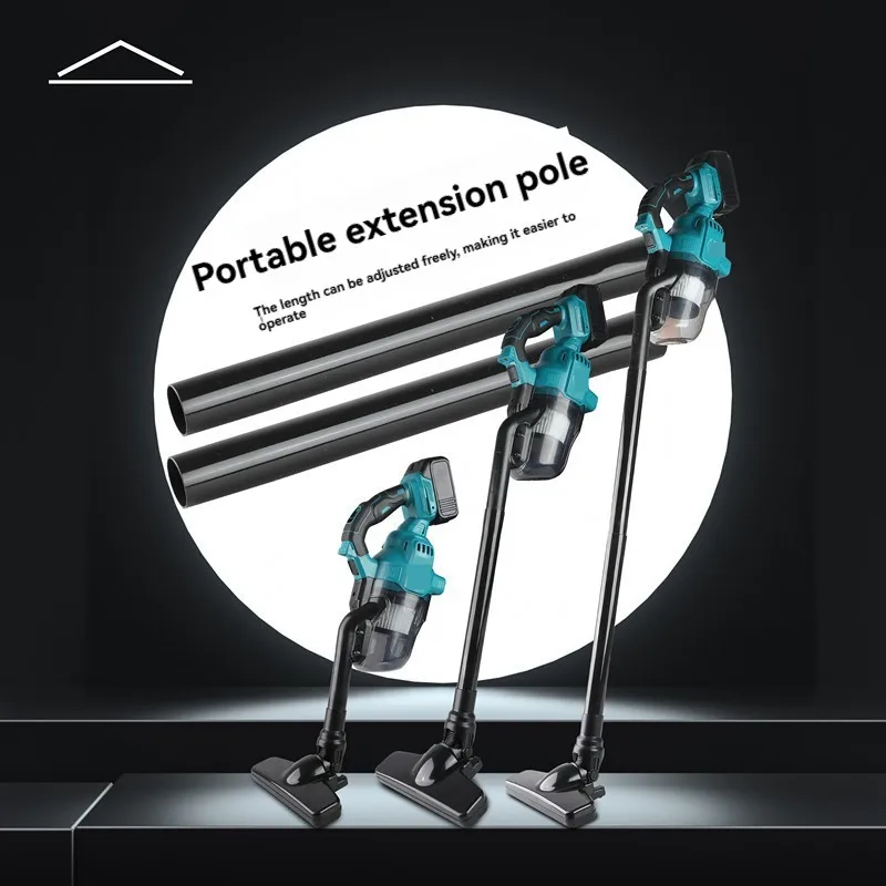 مكنسة كهربائية ليثيوم أيون مريحة لجامع غبار السيارة المنزلية، مكنسة محمولة باليد، شفط قوي للغاية، صناعية مريحة