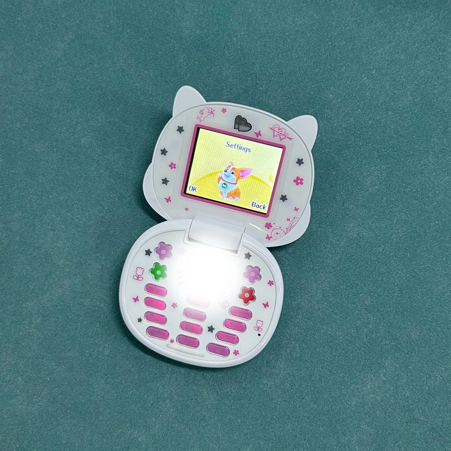 Cute Mini Koki Mobile Phone Flip Cartoon Kids Children Dual Sim 2G GSM Keyboard Botton MP3 Player Unlocked New Cellphone