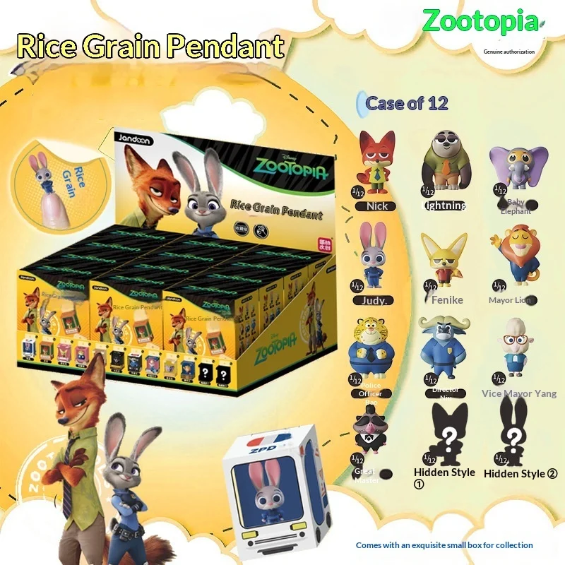

Disney Crazy Zootopia Rice Grain слепая коробка серии Джуди Ник кукла милое зерно мини-коллекция ручной работы украшение для рабочего стола