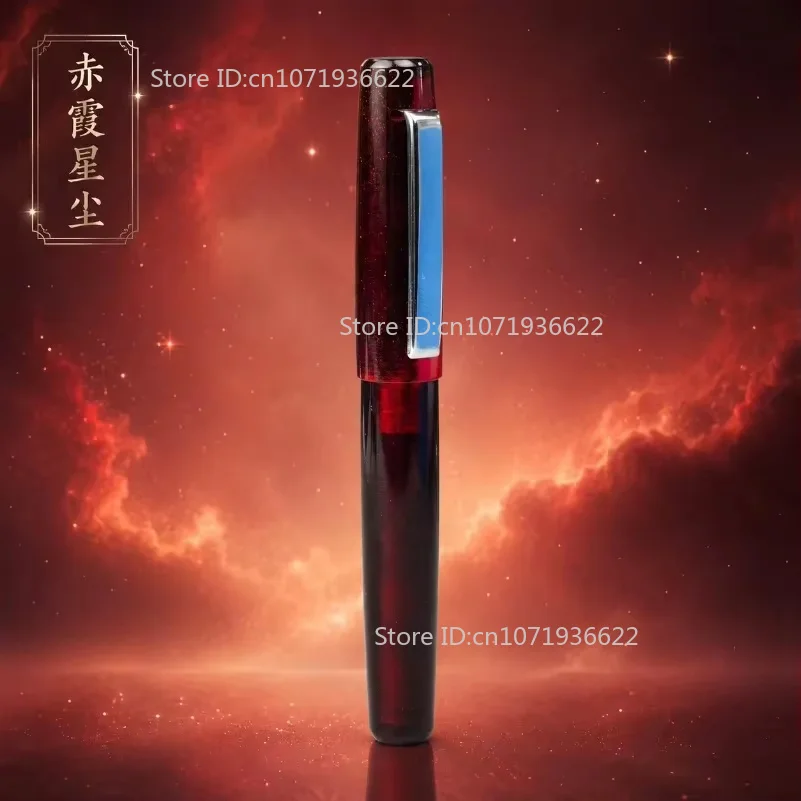 Pocket Mini Thick Barrel Short Fountain Pen Portable 2.6mm Caliber Refillable Metal Clip Pen School Office Supplies Stationery