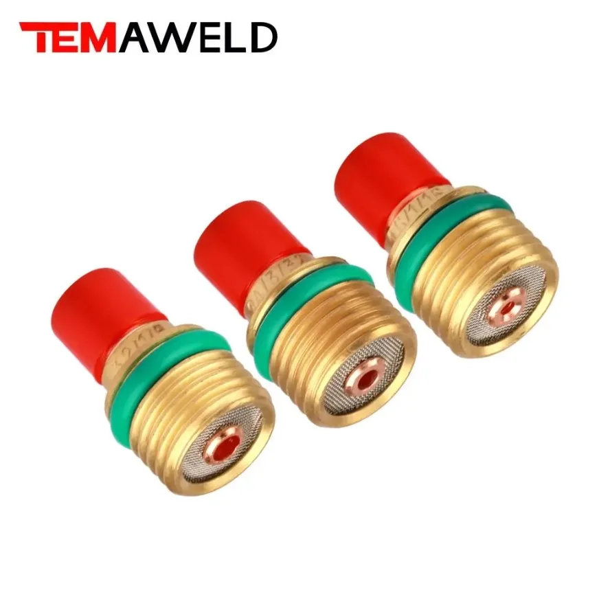 16# TIG Welding Torch WP9 WP20 Cup Nozzle  Collect Body Short Gas Lens 2HSGS Gasket Kit for 1.6/2.4/3.2mm