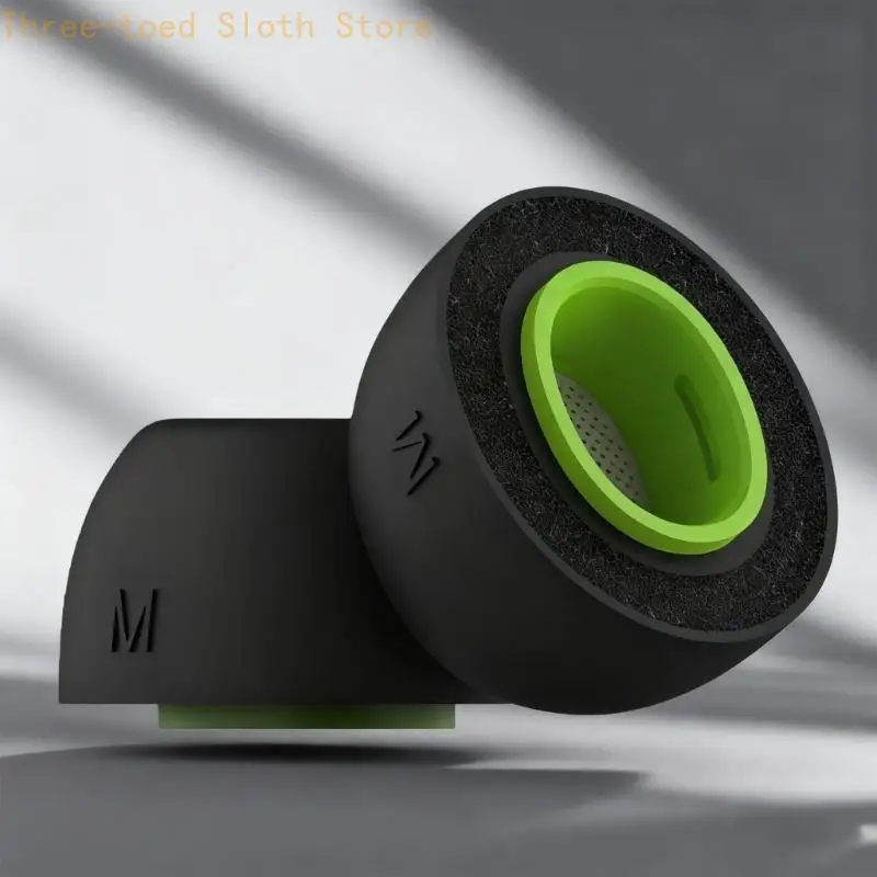 

Breathable Memory Foam Earbud Ear Tip Optimal Fit for pro3 Headsets High Fidelitys Audios Earplugs for Commuting Jogging E74A