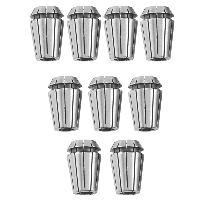 ABGG-10Pcs ER20 Juego de mandril de resorte de precisión Herramienta de torno de fresado CNC Portabrocas de resorte ER20