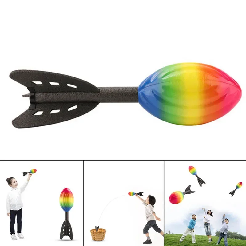 Rainbow Mini Rocket Zacht schuimwerpspel voor competitief buitenplezier Perfect speelgoed Sportcadeau voor jongens en kinderen overal