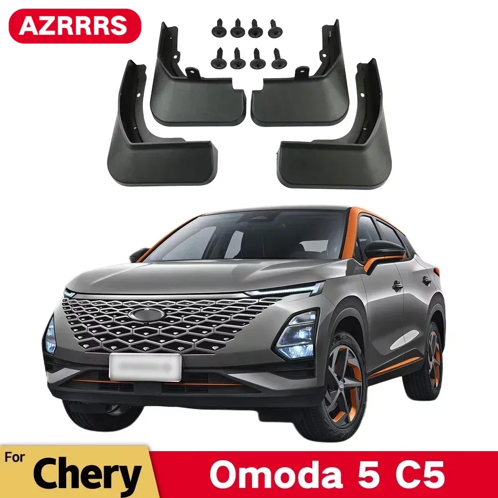 

MudFlaps For Chery Omoda 5 C5 FX 2022 2023 Mudguards Mud Flaps Splash Guards Front Rear Wheels Fender Car Accessories 4Pcs