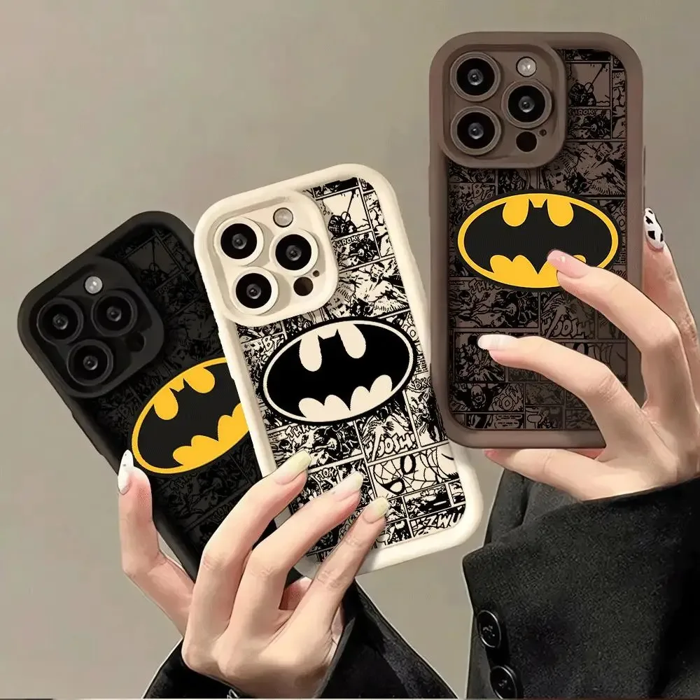 Super B-BatmanS-Logo Phone Case for Huawei P20 P30 P40 P50 Mate 20 30 40 Pro Nova 7 9 10 SE Soft TPU Back Cover