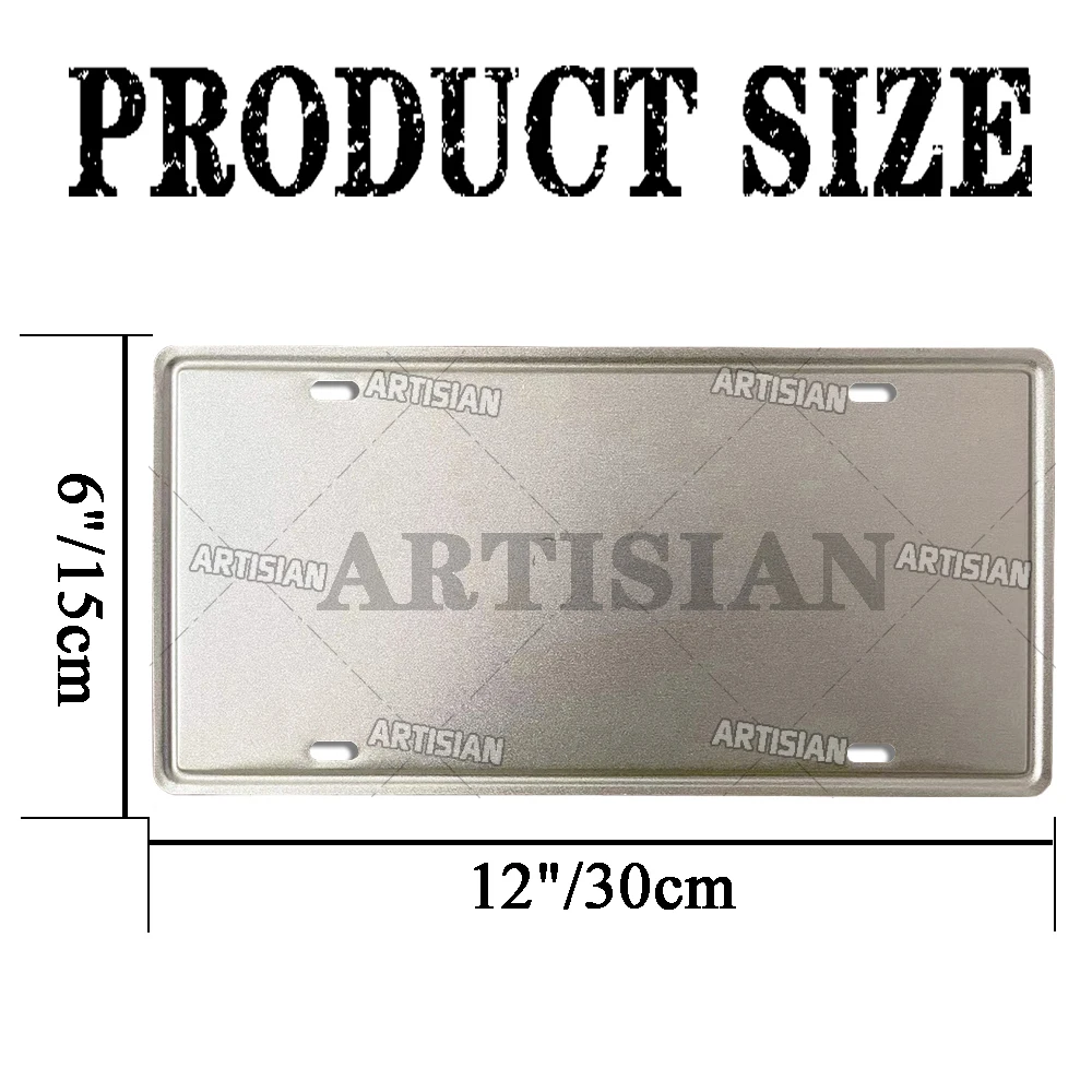 Artisian USA License Plate Landmark Metal Sign US City State Decorative Plaque Wall Decor Garage Bar Pub Club Hotel Cafe Kitchen