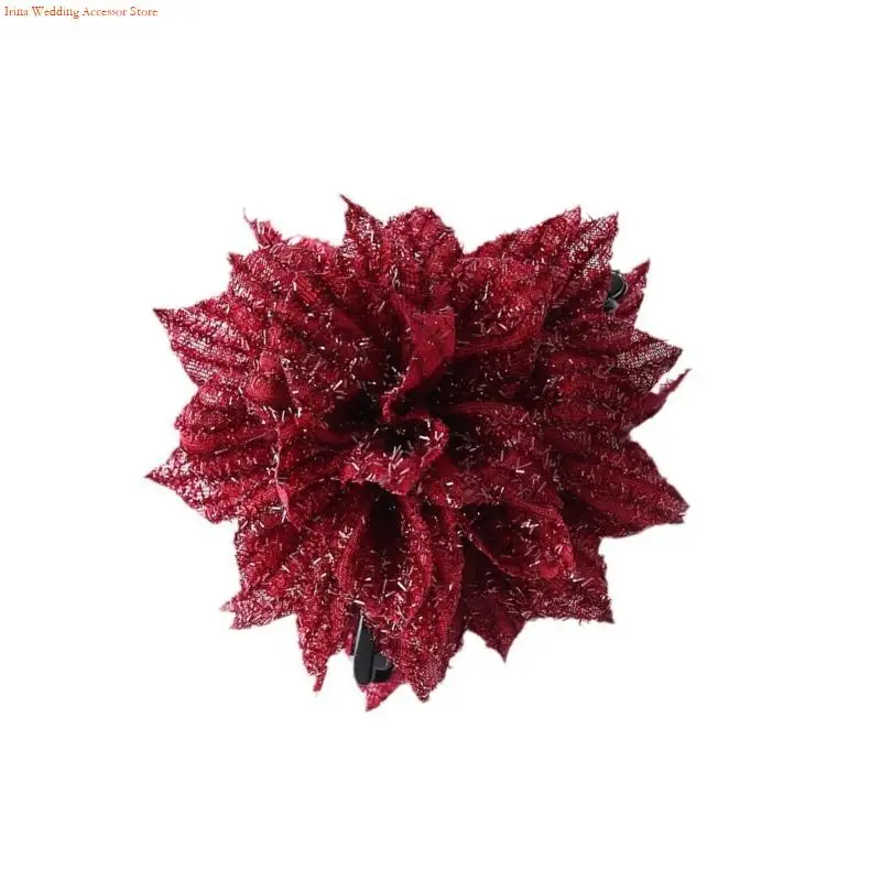 G92D elegante clip garra cabello floral