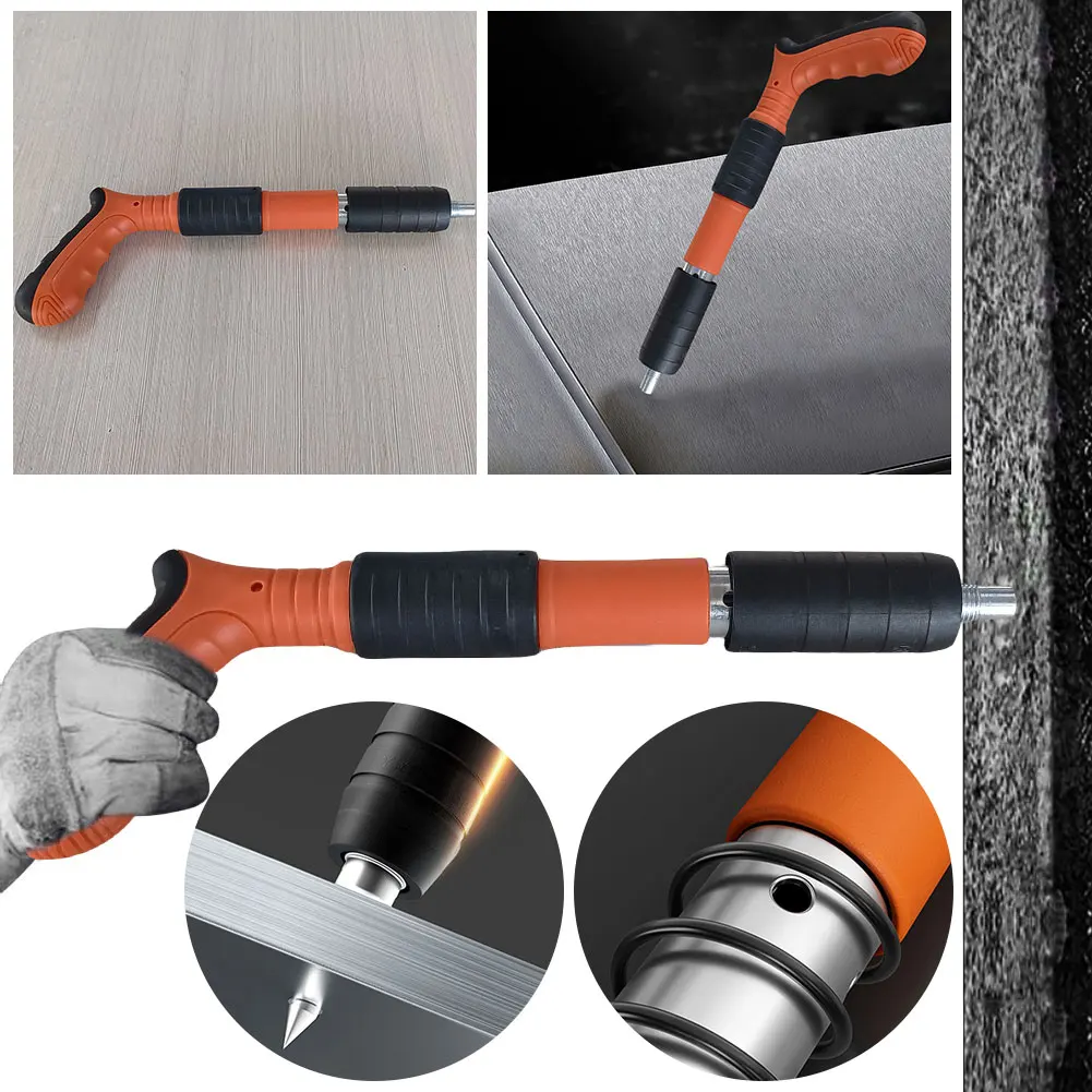 

Mini Pneumatic Brad Nailer Low Noise Air Nailer Machine Wall Fastening Rivet Tool for Household Woodworking Decoration Automatic