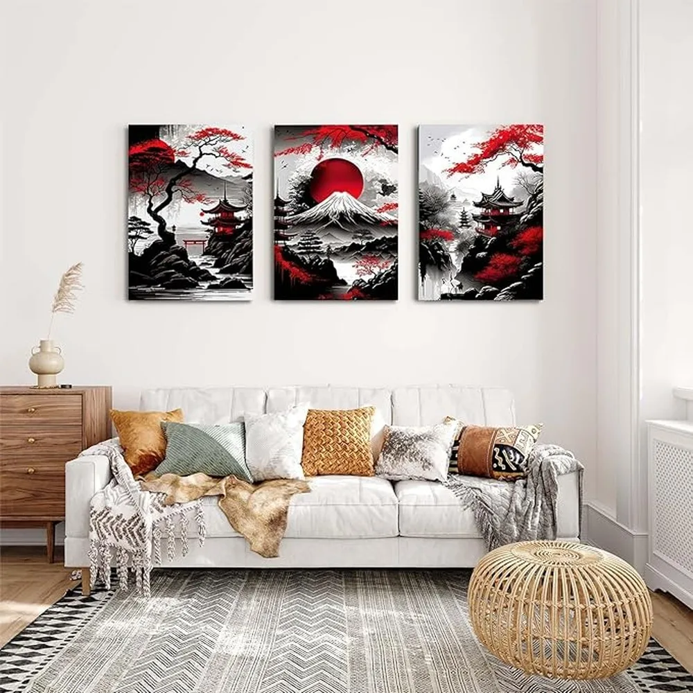 Landscape Wall Decor Unframed Art Print Scenic Picture Painting Contemporary Wall Art Living Room