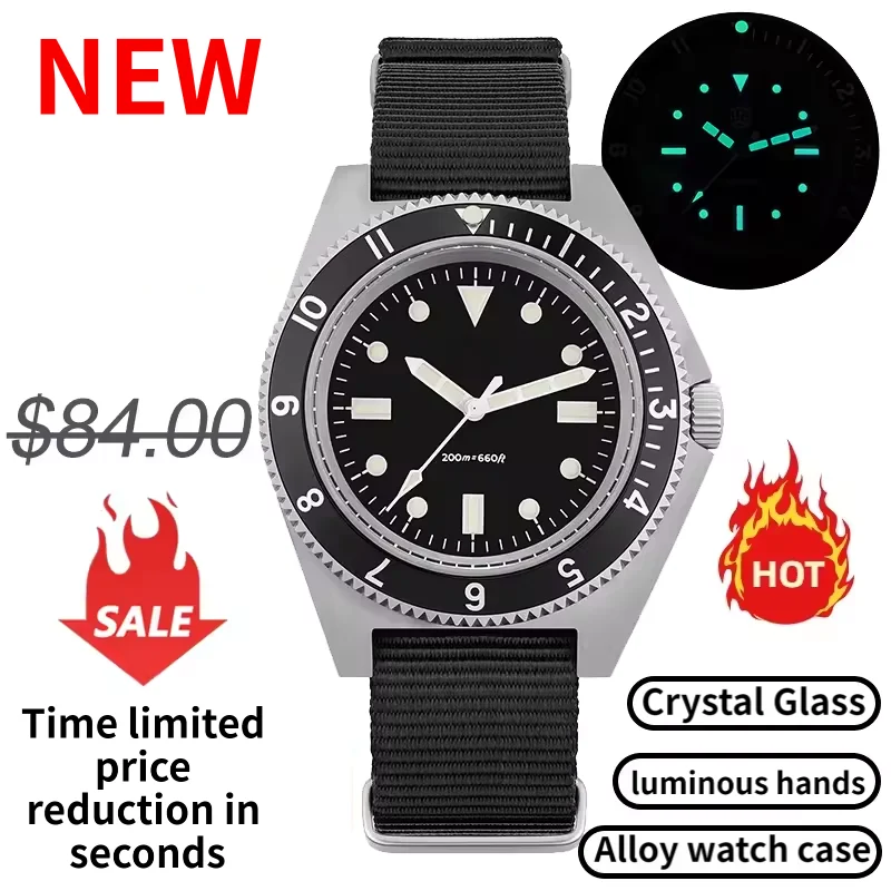 2026New Military Watch Green Luminous 38mm Men's Field Watch 24hr Display Date Function Quartz Movement Vintage Watches