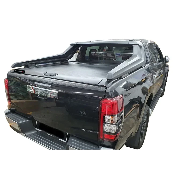 Black color waterpoof Aluminum Material Covers  Tonneau Covers for Toyota Hilux Vigo double cab