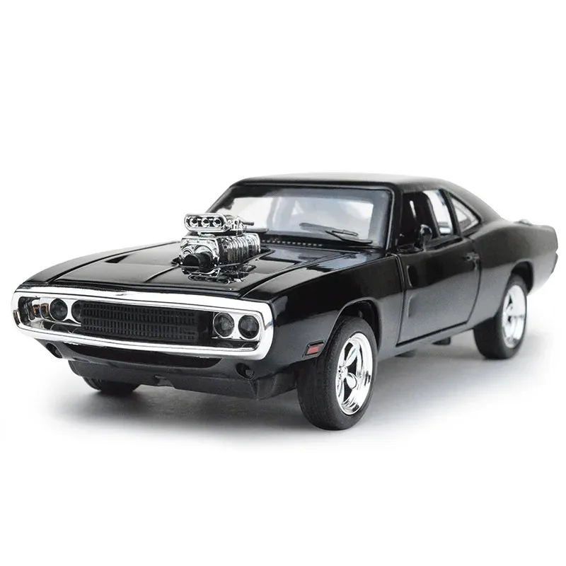 1:32 simulación 1970 Dodge Charger aleación coche deportivo modelo sonido luz tirar hacia atrás coche de lujo juguete para niños adornos de regalo