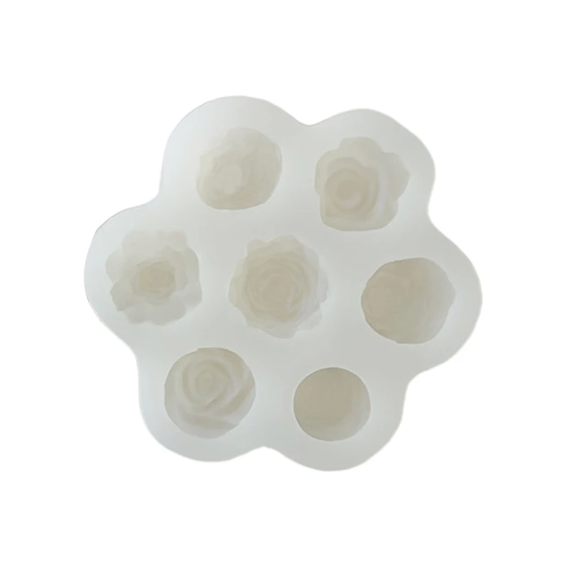 

Flower Silicone Mold for Handmade Desktop Decoration Gypsum Epoxy Mould 3XUA