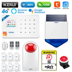 KERUI Wireless Home Security KIT 4G/WIFI Alarm System W184 GSM Alarm Panel Smart Home Devices