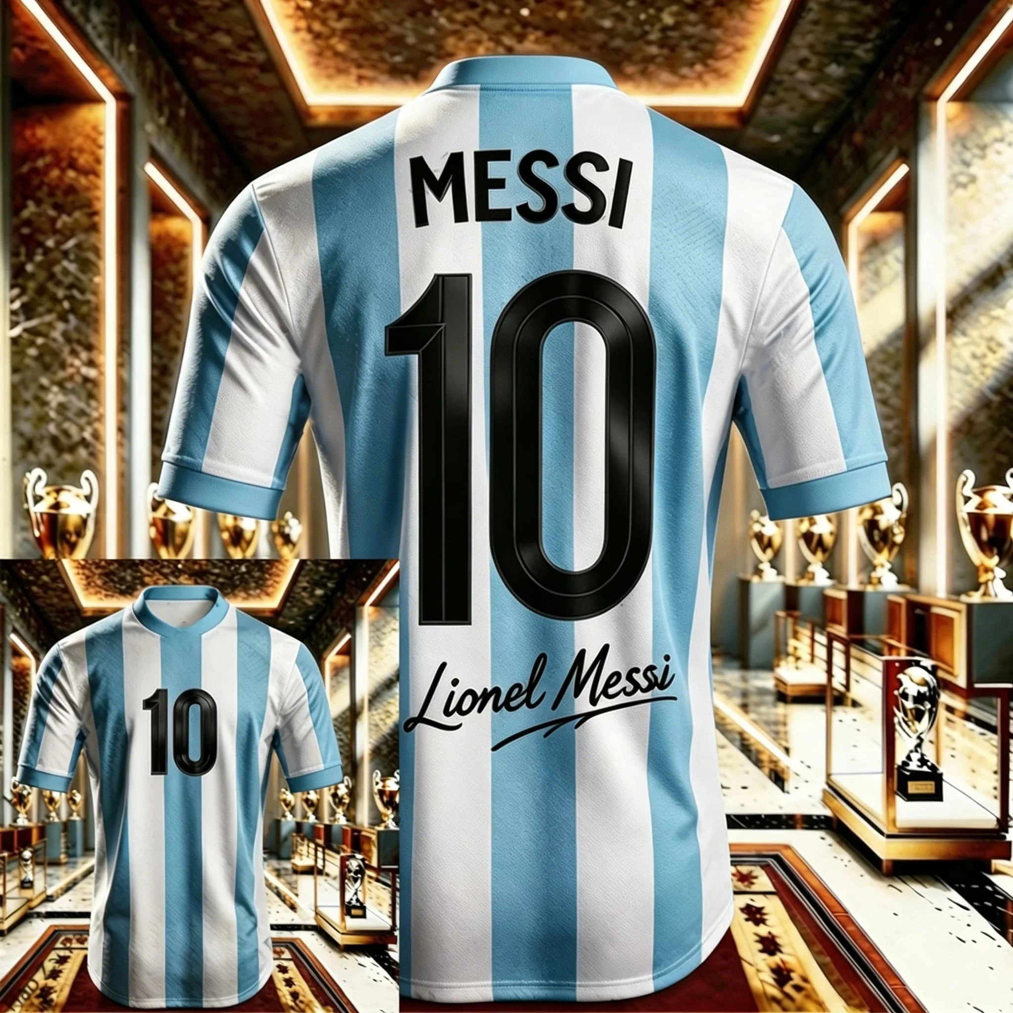 2026 Messi No 10 Commemorative Soccer Tops Men T Shirt Women Tee Boys Top Children Parent Child Quick Dry Short Sleeves Kids Y2k