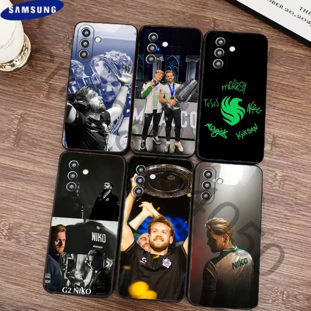 N-NIKO Phone Case for Samsung Galaxy S21 22 23 S24 25 26 Ultra Plus FE Lite Silicone Bumper