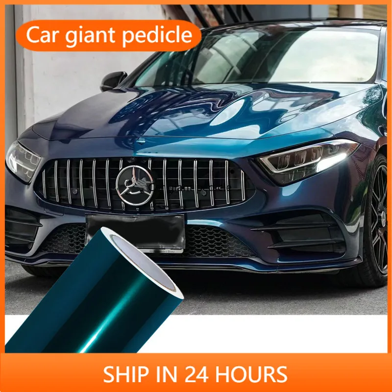 

Glossy Liquid Metallic Interstellar Blue Vinyl Wrap film for vehicle coating Suitable for car vinyl stickers Bubble-free easy