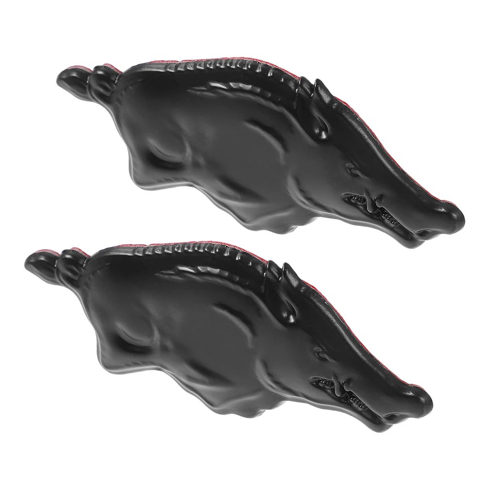 

2Pcs Car Stickers Zinc Alloy Automotive Bumper Truck Decals Scratch Cover Wild Boar Animal Muscle Show Cool Stickers Versatile