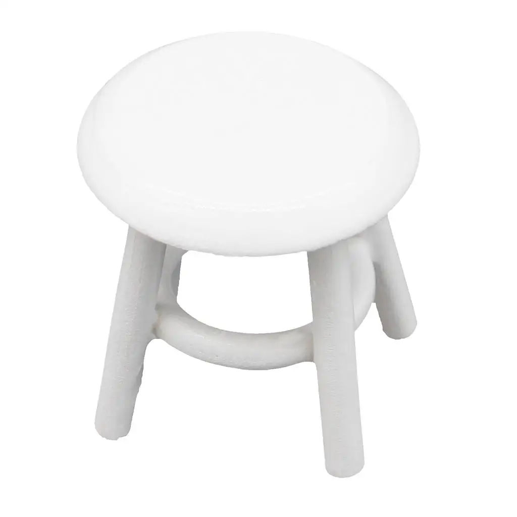 

Миниатюрный деревянный стульчик для кукольного домика, модель мебели в масштабе 1:12, аксессуары для декора гостиной и сада