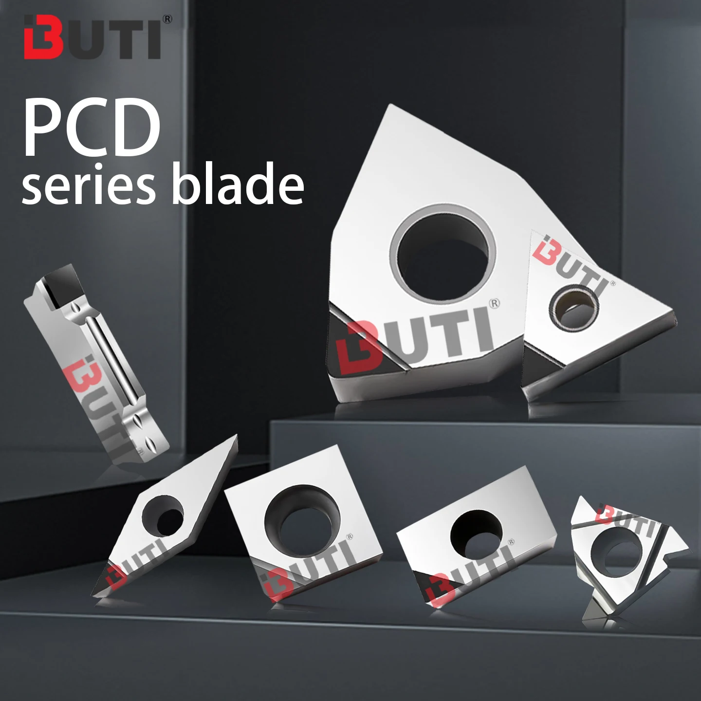 CCGT060202 MGMN150 11IR AG55 TBGT060102 PCD Cutting Insert Copper Aluminum Special CNC Lathe Durable Turning Cutters PCD Series