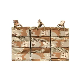 Custom camo Tactical Quick Release Triple 5.56 7.62 Insert Clip Magazine Pouch Front Mag Panel Expansion for LV119 FSCK AVS Vest