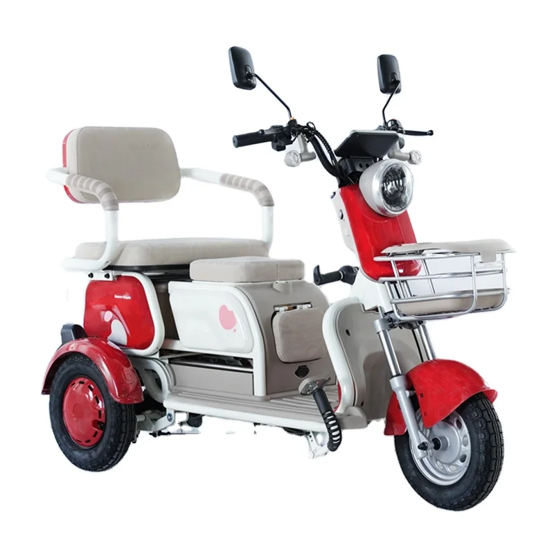 Factory New Stylish 3-Wheel Electric Tricycle Open/Closed Body Motorized Power Voltage CE Approved for Passengers