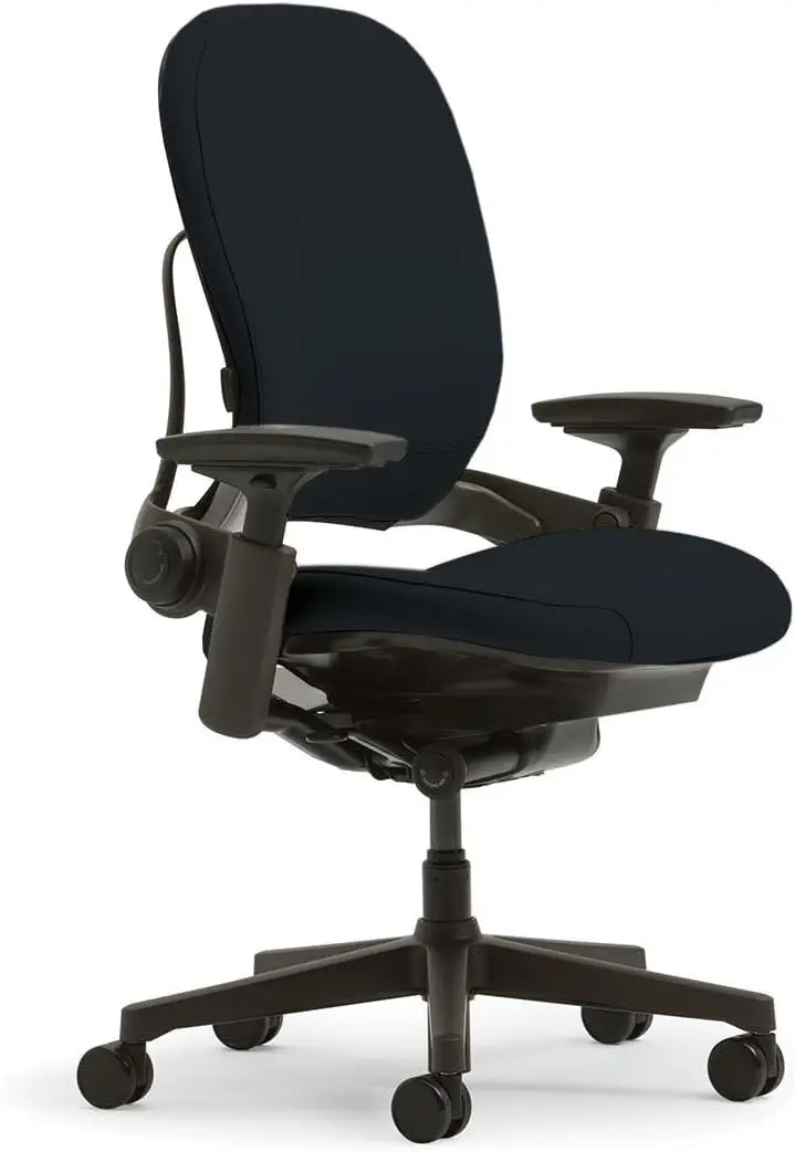 

Office Chair Seven Points of Adjustability Ergonomic Back Support Chair Lumbar Support 4D Adjustable Arms Black Frame