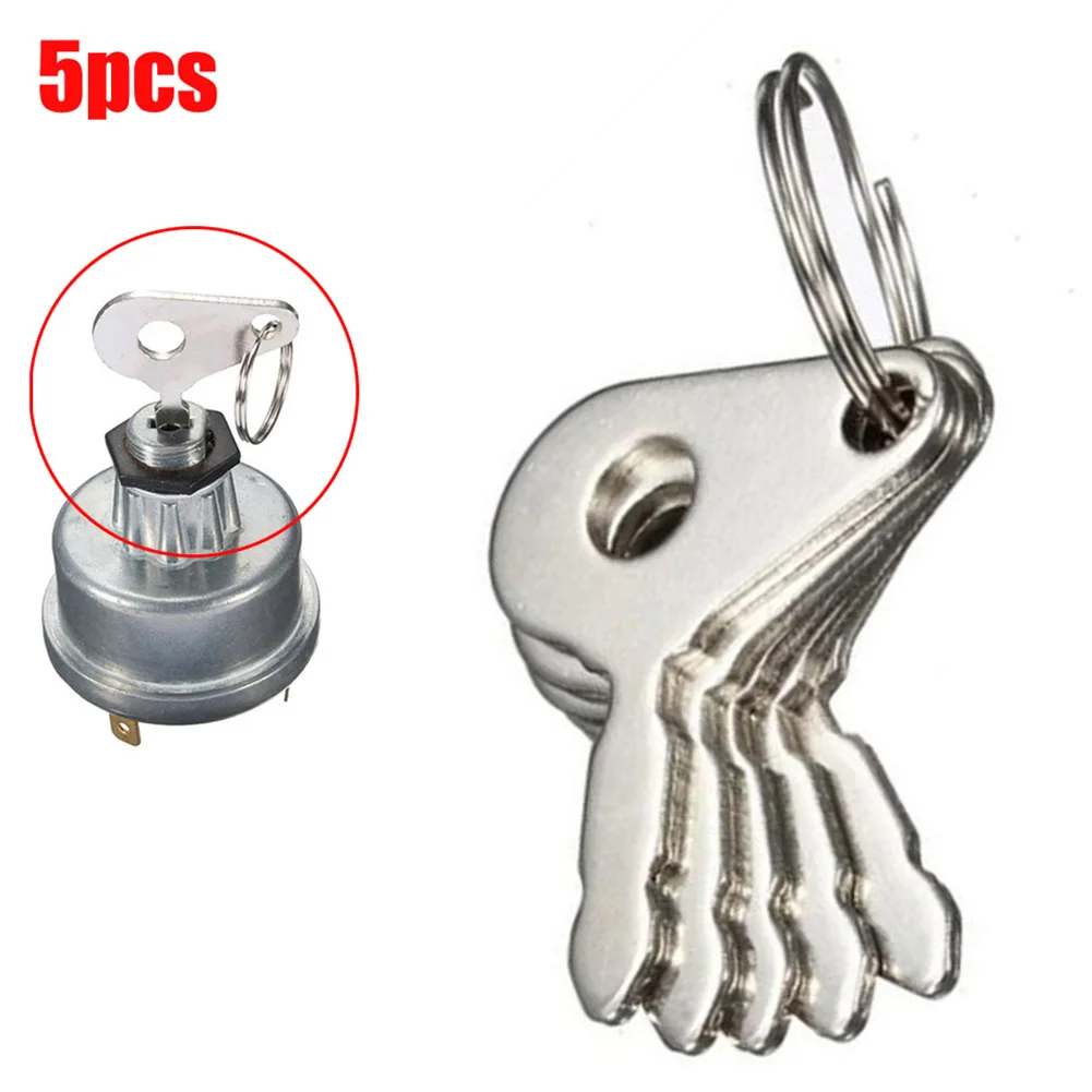 5pcs/Set Tractor Plant Ignition Switch Key For Lucas 35670 128Sa Durite 0-351-06 Excavator Loader Starter Parts