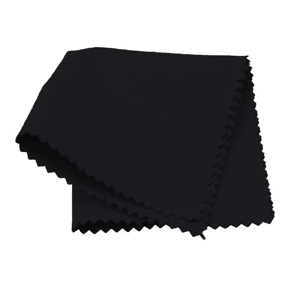 High Quality Practical Useful Cleaning Cloth Microfiber Black Cleaning Piano Polishing Soft Violin 5.9 * 5.9in