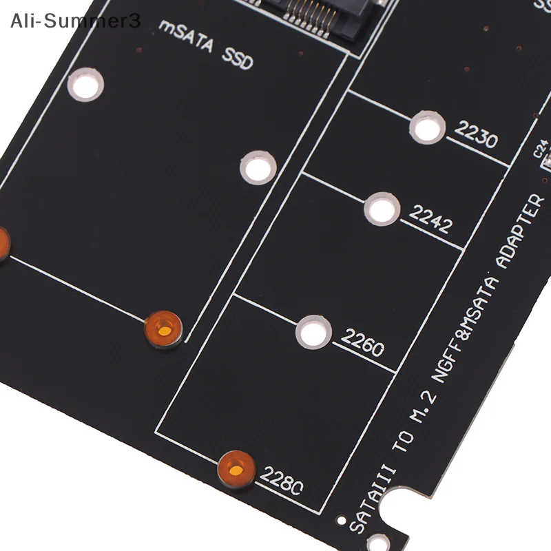 SATA 60Gbps Naar M2 NGFF SATA SSD MSATA SSD Adapter MSATA Naar SATA M.2 NGFF Naar SATA Schijf Adapter Board