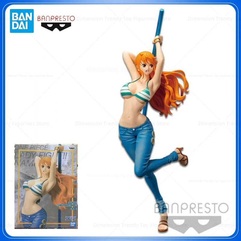 

In Stock Bandai Banpresto One Piece LADY FIGHT Nami Combat Form Anime Action Figure Model Toys Collectible Gift DT