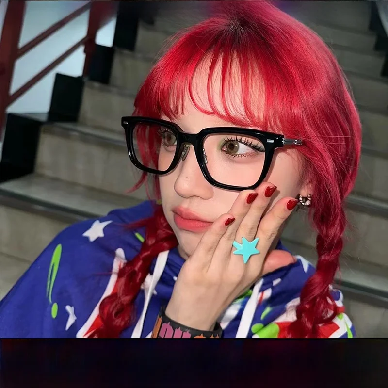 

EVELYN MONSTER2025 GM Anti-Blue Light Large Frame Glasses Frame ex Bla Scratch-Resistant Optical Glasses Frame ZIN