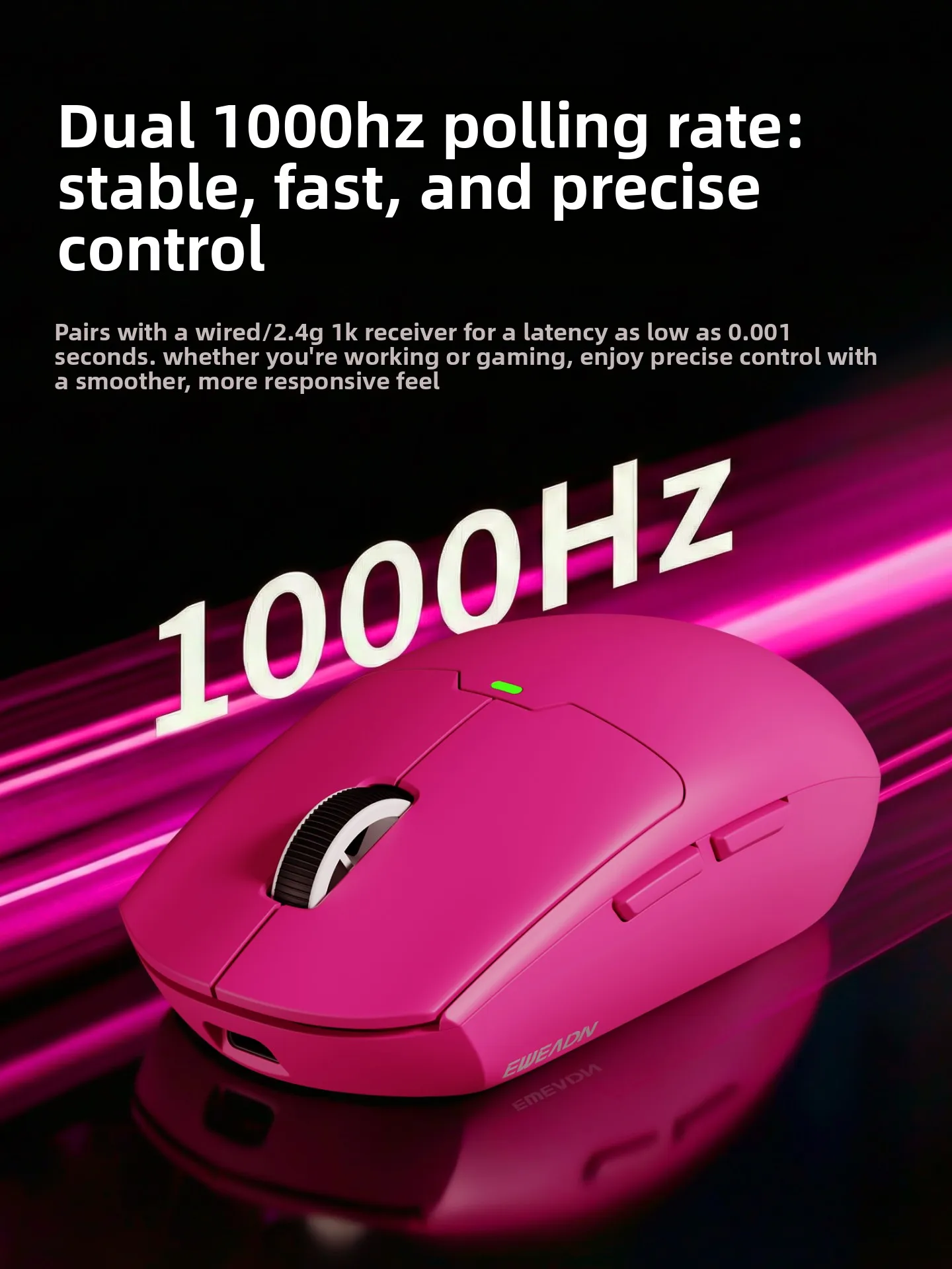 EWEADN E11 wireless mouse e-sports game office three-mode computer charging lightweight bluetooth wired mouse