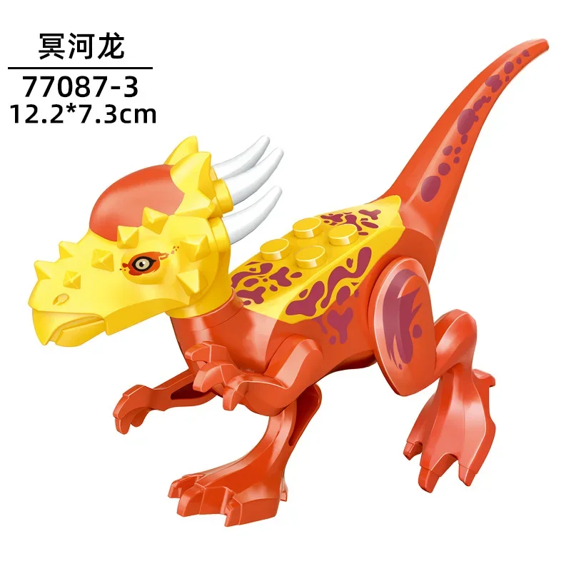 Dinosauri giurassici Building Blocks Indominus Rex DIY Tyrannosaurus Action figurasembled Block Toy Models giocattoli per bambini regali