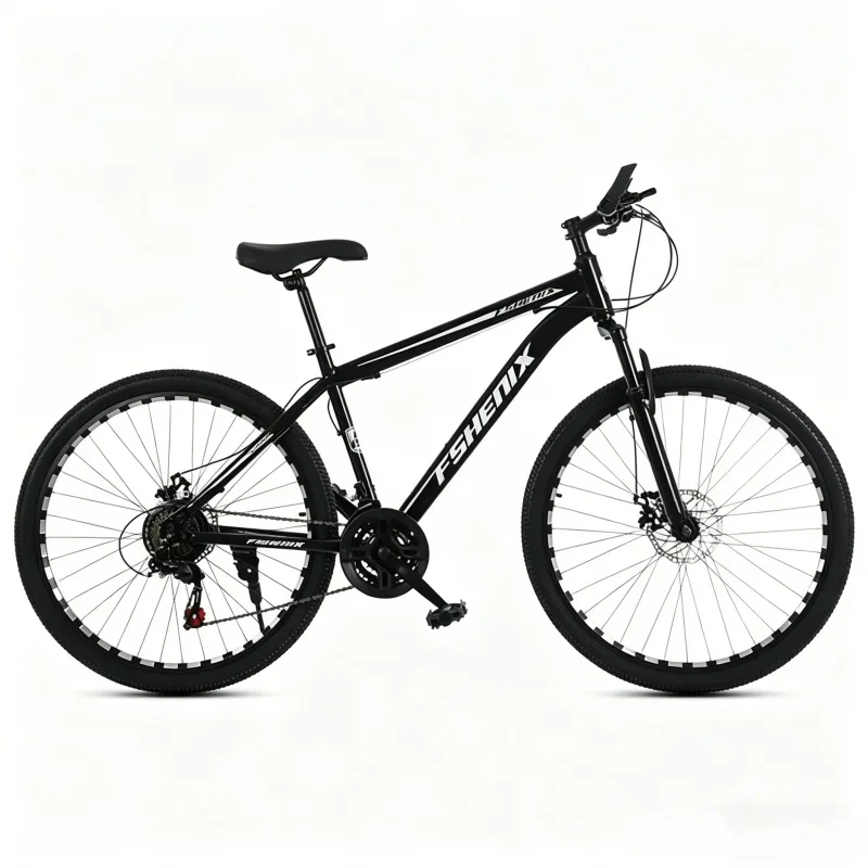 

Samurai Black Spoke Wheel 21-Speed Mountain Bike for Men 24 Inch 26 Inch Adult Off-Road Shock Absorption Commuter Bicycle
