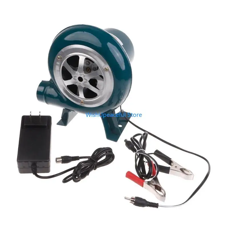 34YA مروحة شواء محمولة DC12V 30/40/60/80/100 واط منفاخ AirTurbo لمخيم الشواء والنزهات