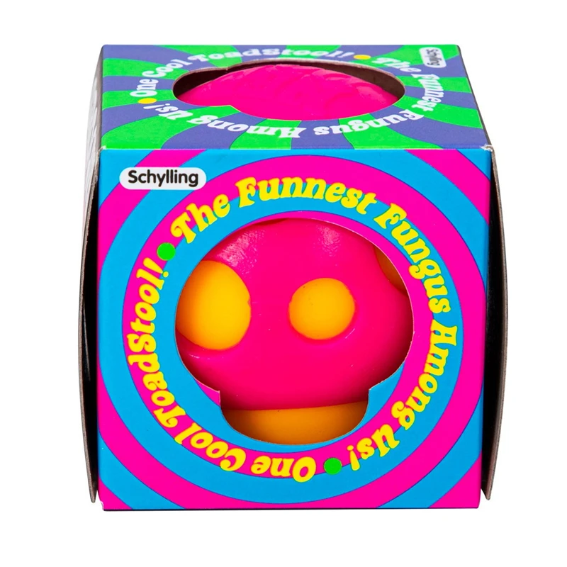Groovy Needoh Shroom Mushroom Sensory Therapy Toy Safe Multicolor Soft Stress Ball Calm Down ADHD Non-toxic Anxiety Relief Gift