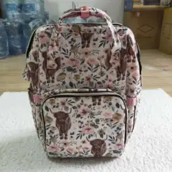 Wholesale Boutique Western Adult Kids Weekend Travel Daypack Toddler Cow Flower Outdoor Portable Children Teenagers Handbag Bag
