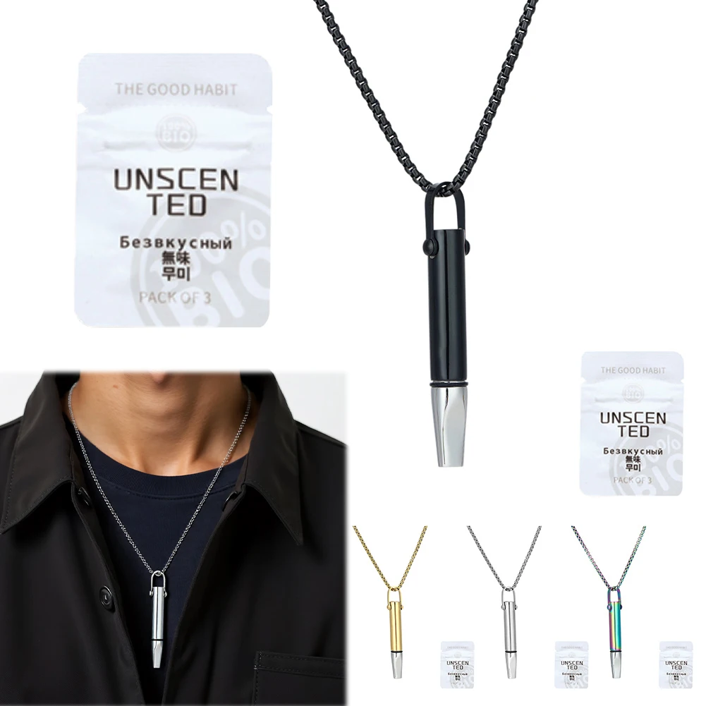 قلادة التنفس مع مرشحات النكهة قلادة اليقظة الذهنية الإقلاع عن التدخين التأمل المعلقات الروائح الناشر قلادة #4