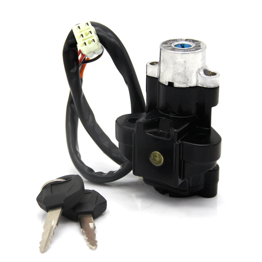 Motorcycle Ignition Switch Key Fits For Suzuki GSXR600 SV650 GSXR750 GSXR1000 GSX1400 37100-33E01 37100-46E21   Moto Accessories