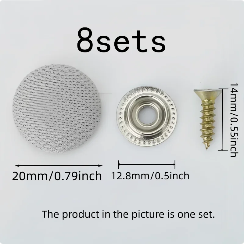 One-Screw Twist Lock Car Headliner Clips, 8 pcs, Car Roof Sagging Repair, No Glue Required for Auto Interior Restoration