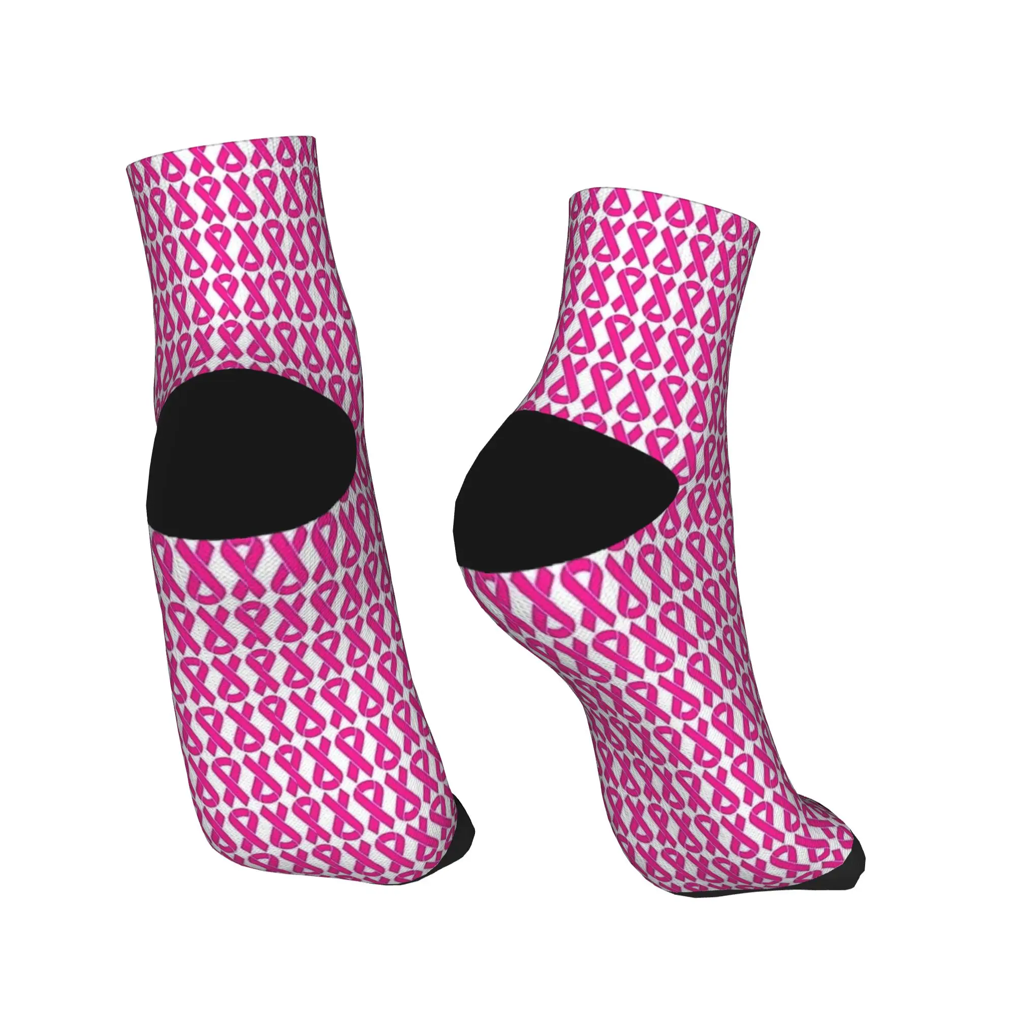 جوارب الكاحل للجنسين الرجال سرطان الثدي الشريط نمط الجوارب غير رسمية المطبوعة عدم الانزلاق جودة الربيع موضة في الهواء الطلق جورب #4