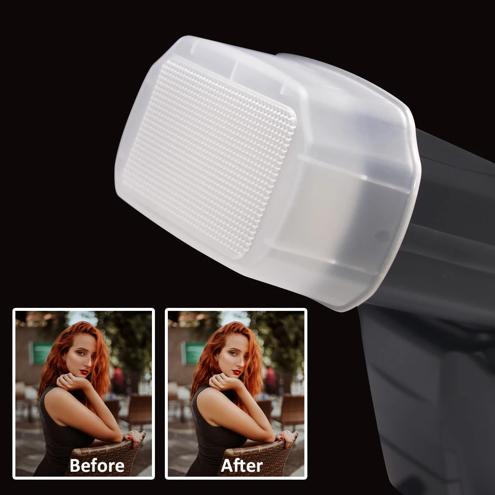 Mcoplus Flash Diffuser for Canon Speedlite 580EX 580EX II YONNUO YN560III YN560IV YN568 Godox TT685 TT520II TT600 V850II V860 II