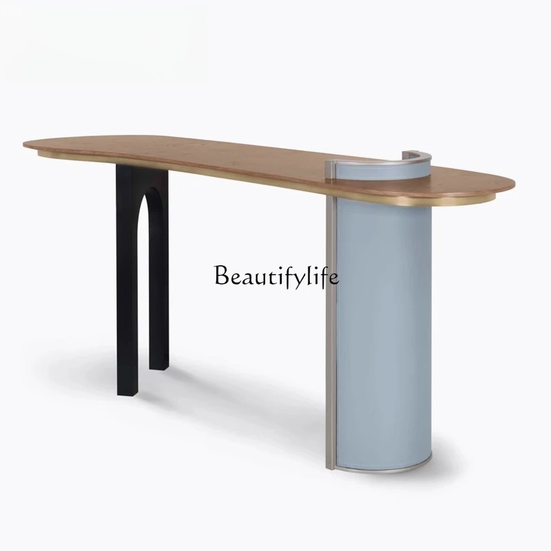 

05-Modern simple wall Xuanguantai B & B office lounge decoration case